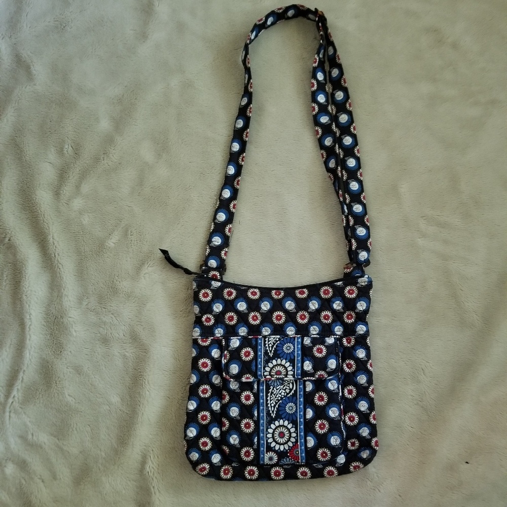 Vera bradley owl print cross body hipster bag